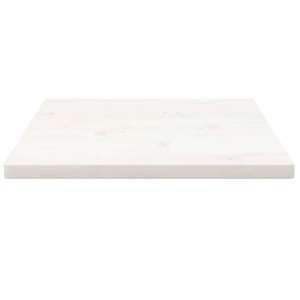 vidaXL Tischplatte Weiß 40x40x2,5 cm Massivholz Kiefer Quadratisch 824371