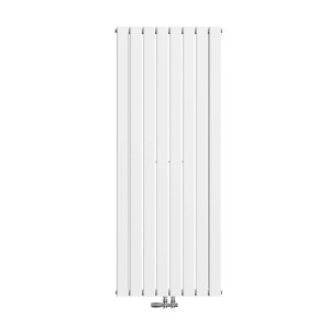 Weißer Emke Heizkörper, 160x62cm, doppelreihig. Flacher Paneelheizkörper für effiziente Wärme.