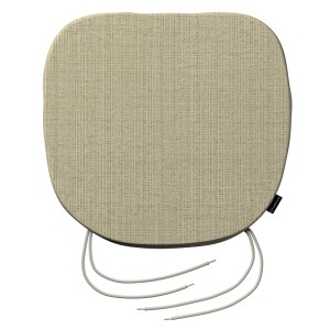 Dekoria Stuhlkissen Marcus, beige-creme, 40x37 cm mit Bindebändern.