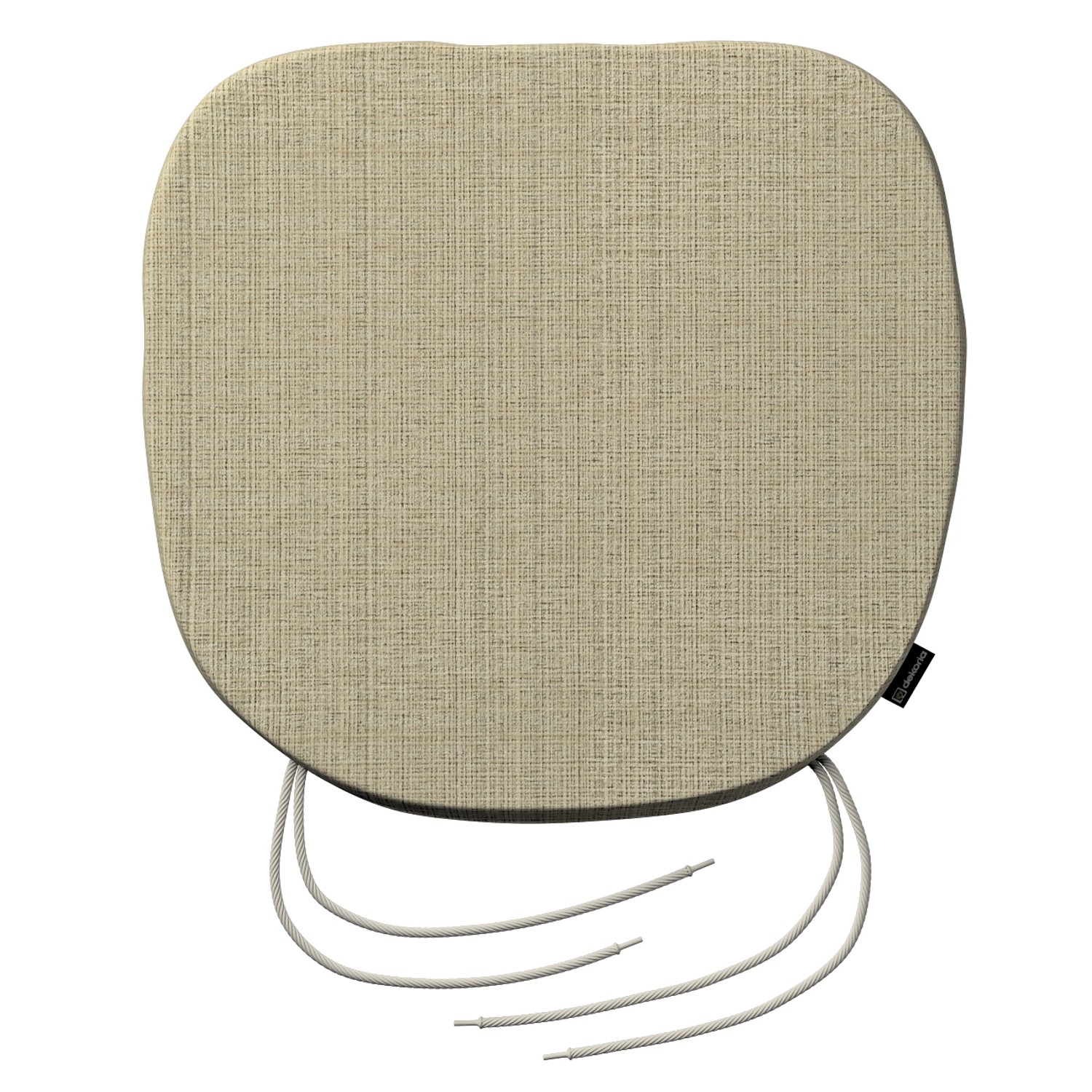 Stuhlkissen Marcus mit Bindeschnur, beige-creme, 40 x 37 x 2,5 cm, Living ( günstig online kaufen