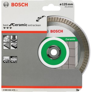 Bosch Diamanttrennscheibe Best for Ceramic Extra-Clean Turbo, 125 mm, für Winkelschleifer.