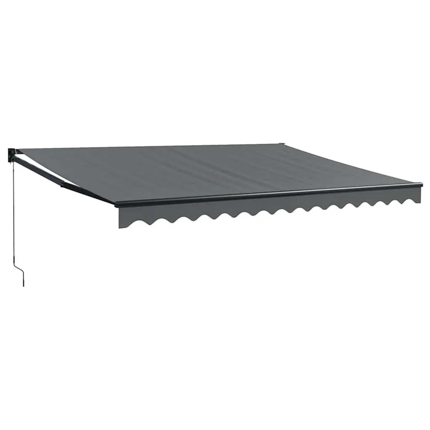 vidaXL Markise Einziehbar Anthrazit 4,5x3 m Stoff und Aluminium 3154464