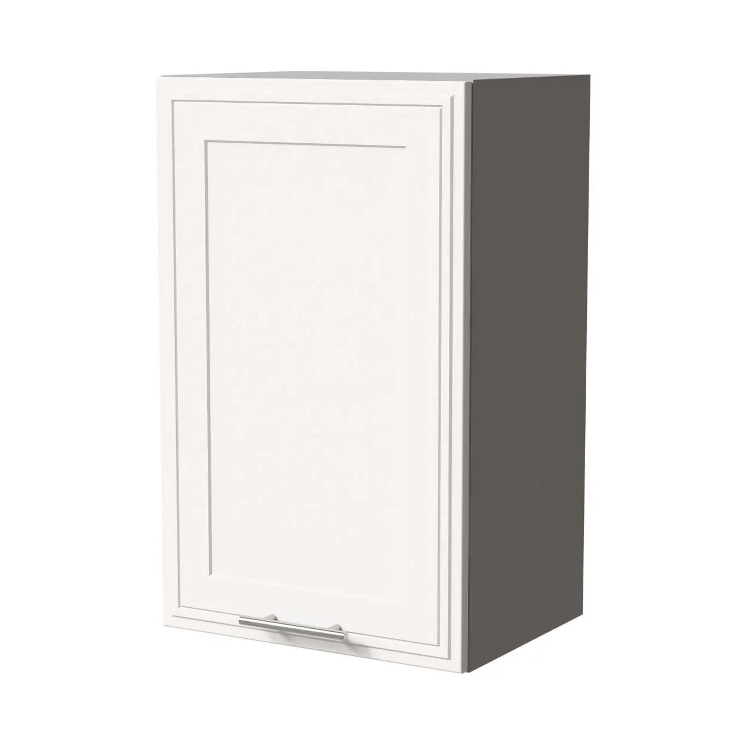 Feldmann-Wohnen Hängeschrank Salo W2/45 Grau / Weiß Matt 45 / 32,5 / 72cm