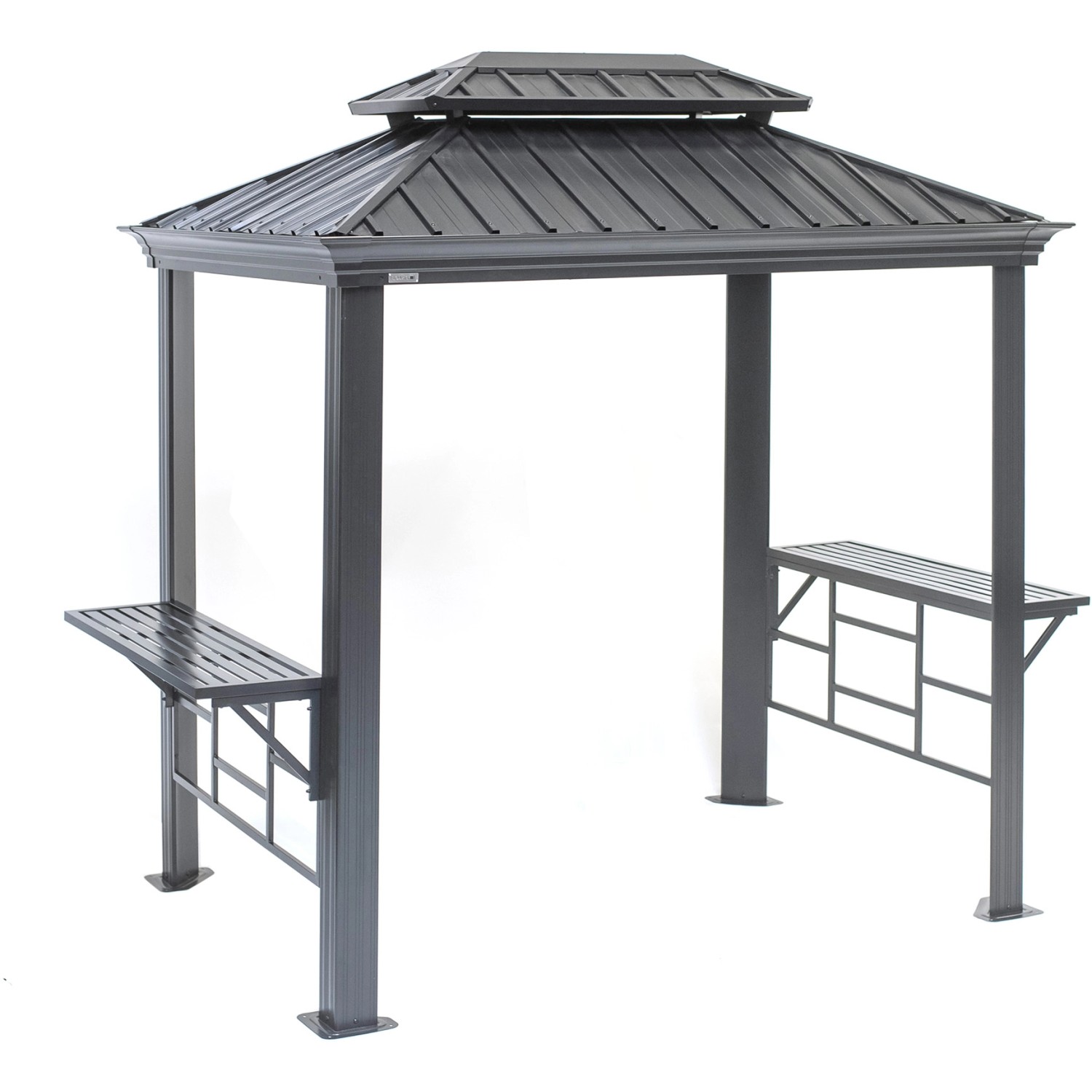 Sojag Grillpavillon Messina BBQ Aluminium 179 cm x 292 cm x 262 cm Anthrazi günstig online kaufen