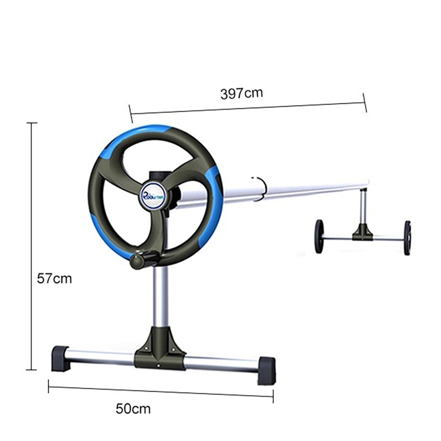 Summer Fun Pool-Aufroller für Poolabdeckungen bis 440 cm Mobil