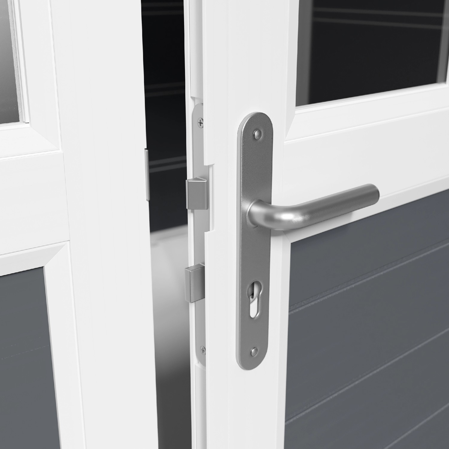 Grosfillex Kunststoff-Gartenhaus Deco H 7.5 Dunkelgrau BxT: 315 cm x 239 cm_7