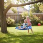 Relaxdays Nestschaukel Stahl Blau Höhenverstellbar 90 cm 2,5 kg_2