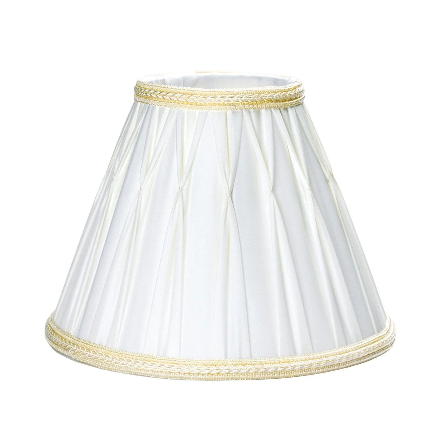 Orion Lightstyle Lampenschirm Ø 23 cm Stoff Konisch E27 Creme Weiß