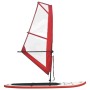 vidaXL Aufblasbares SUP-Board mit Segel Set Rot und Weiß 92209_2