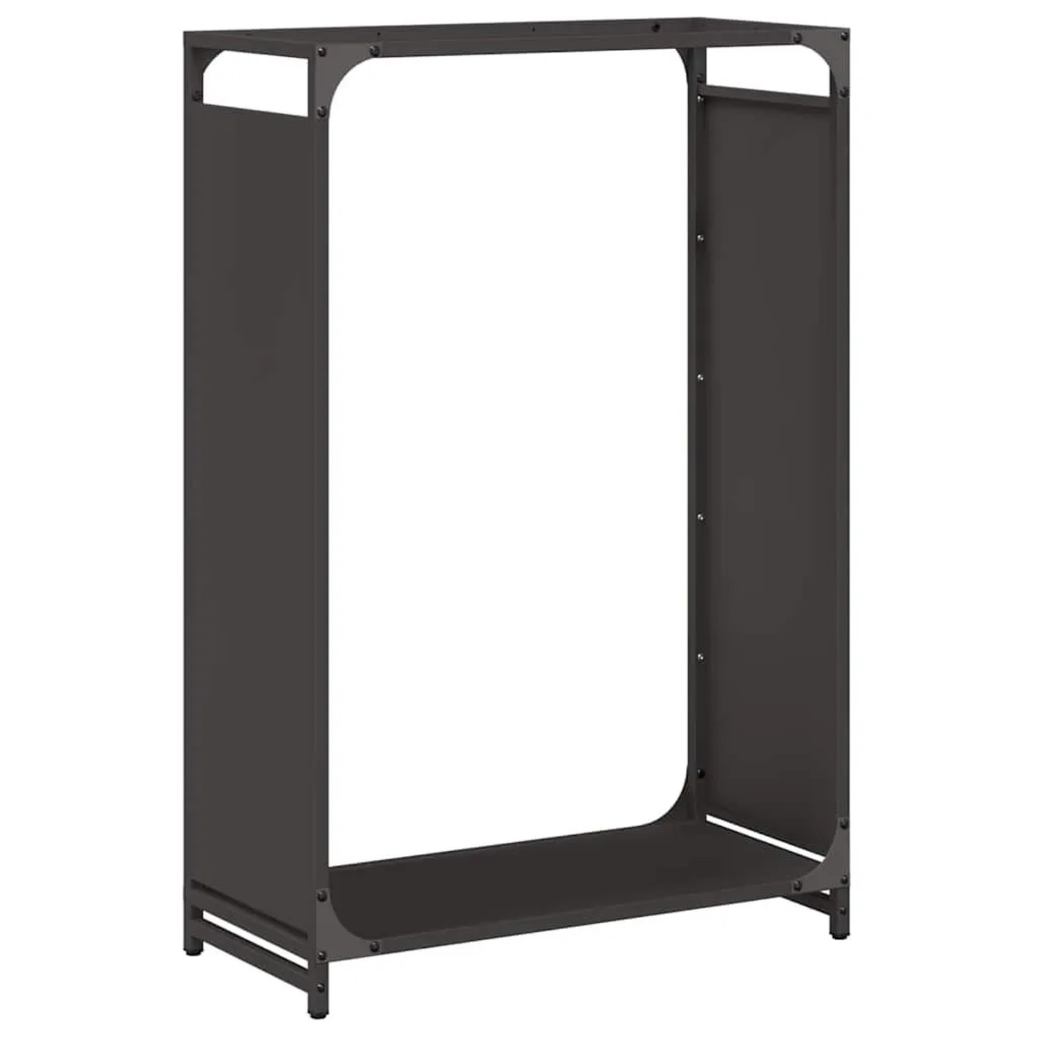 vidaXL Brennholzregal Schwarz 60x28x90 cm Kaltgewalzter Stahl 864211