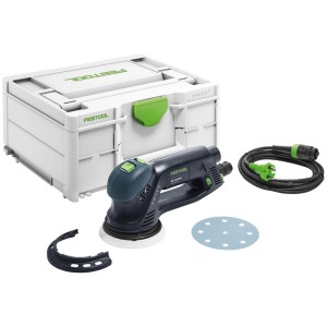 Festool Exzenterschleifer RO 125 FEQ Plus ROTEX, schwarz-grün, mit Systainer, Kabel, Schleifpad, Protektor.