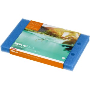 Eheim Filtermatte Replayraw für Teichfilter, blaue Filterschwämme im Karton.