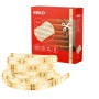 Brilo LED-Strip, 5 m, warmweiß, mit USB-Anschluss und Kabelschalter, kürzbar.