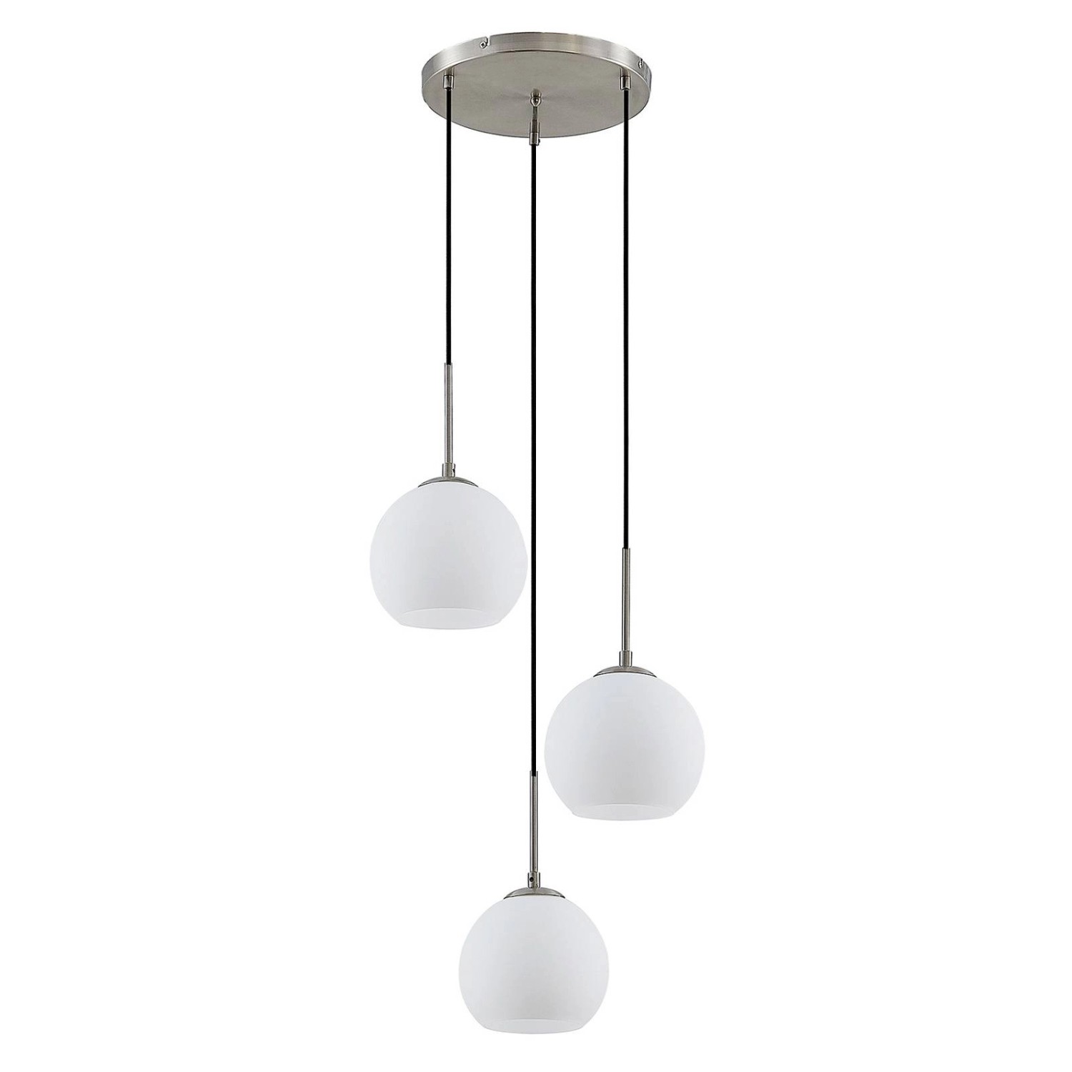 Lindby Pendelleuchte Jurian 9627831 Modern in Weiß aus Metall 3-flammig E27 günstig online kaufen