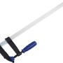 LUX Schraubzwinge Classic, 500x120mm, Spannwerkzeug mit Stahlspindel und blauem Griff.