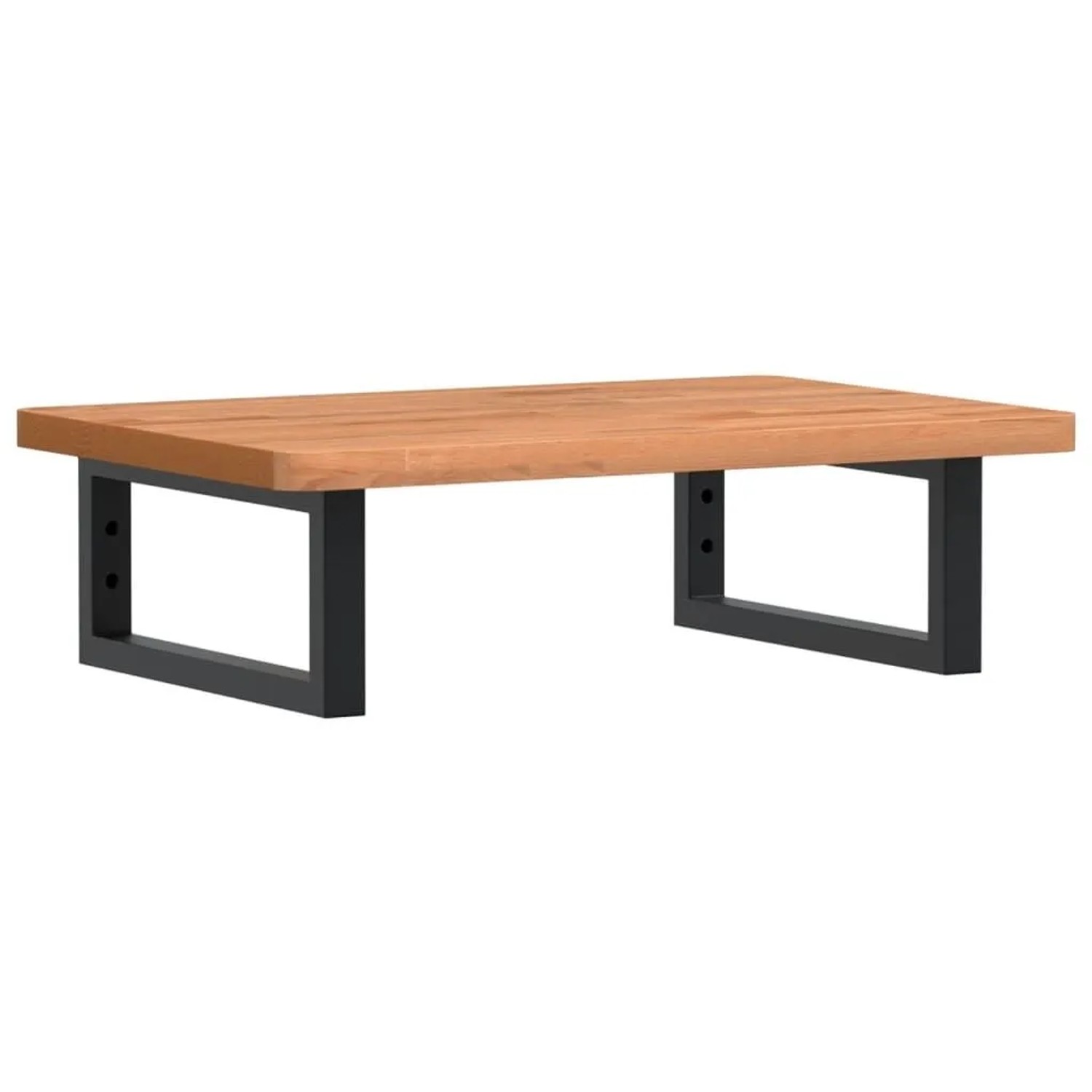 vidaXL Waschbeckenregal Wandmontage Stahl und Massivholz Buche 3302369 günstig online kaufen