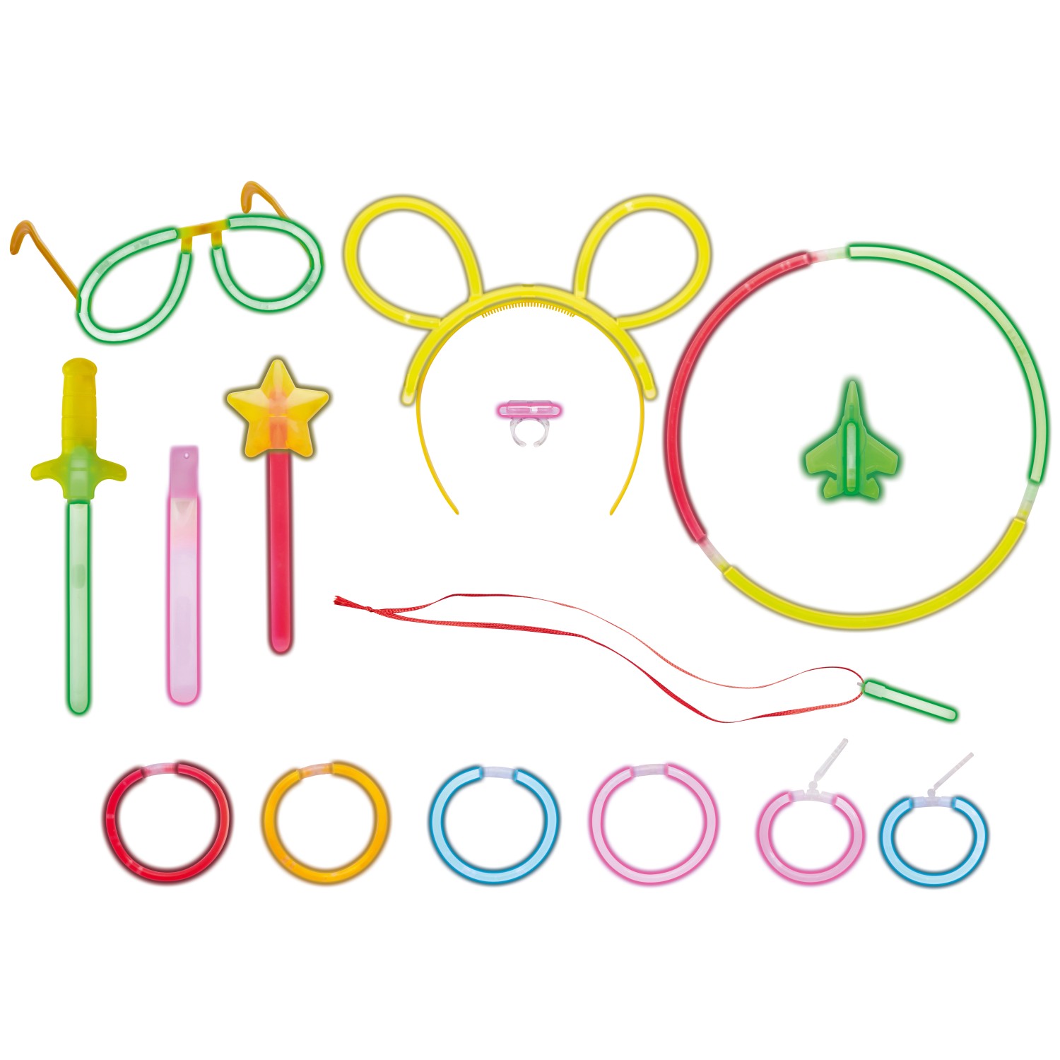 Knicklichter Party-Set mehrfarbig