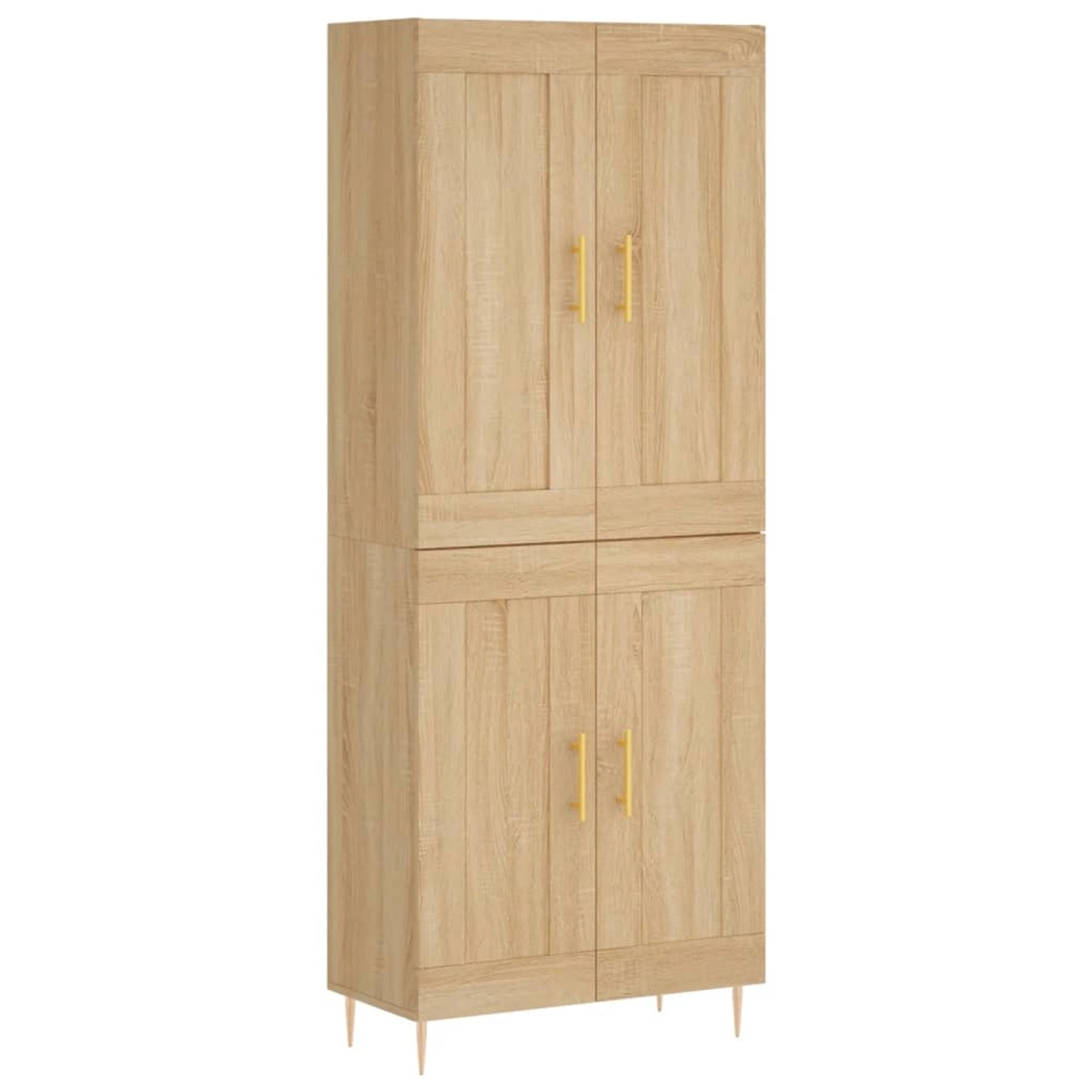 vidaXL Highboard Sonoma-Eiche 69,5x34x180 cm Holzwerkstoff 3199676 günstig online kaufen