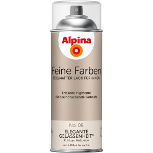 Alpina Feine Farben Sprühlack No. 08 Elegante Gelassenheit, edelmatt, hellbeige, 400ml.