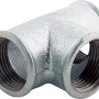 T-Stück 30,3 mm (Rp 1) aus Temperguss, verzinkt, für Wasser- und Heizungsinstallation.