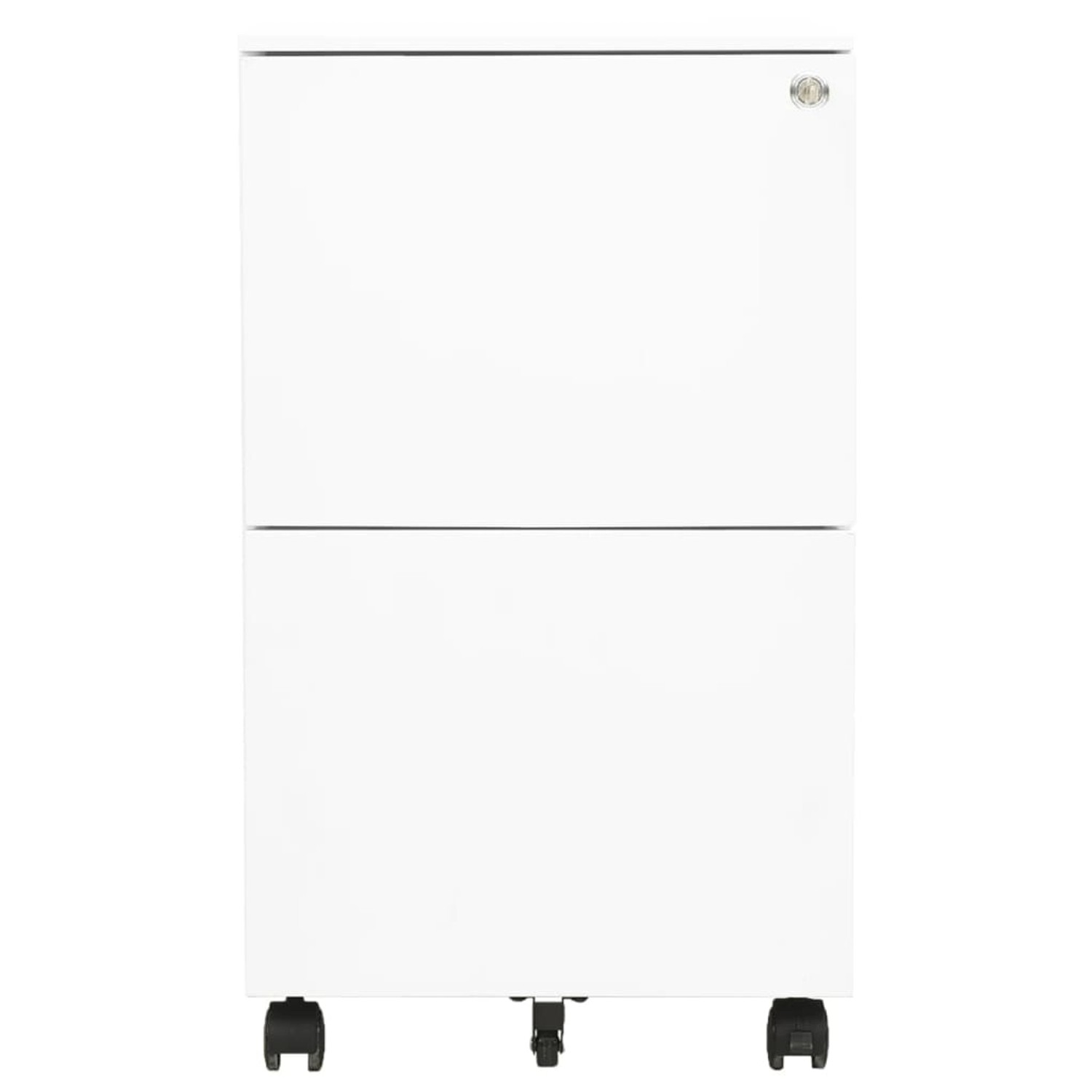 Aktenschrank Mit Rollen Weiß 39x45x67 Cm Stahl günstig online kaufen