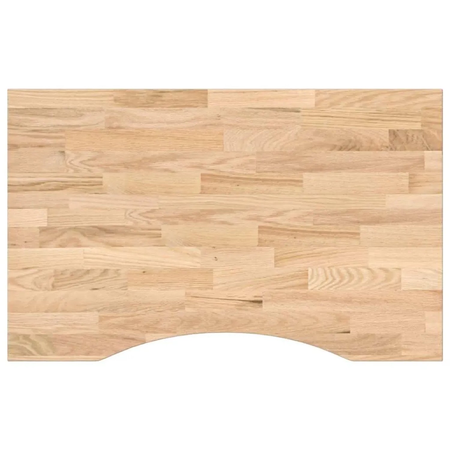 vidaXL Schreibtischplatte Unbehandelt 80x50x2,5 cm Massivholz Eiche 4009007