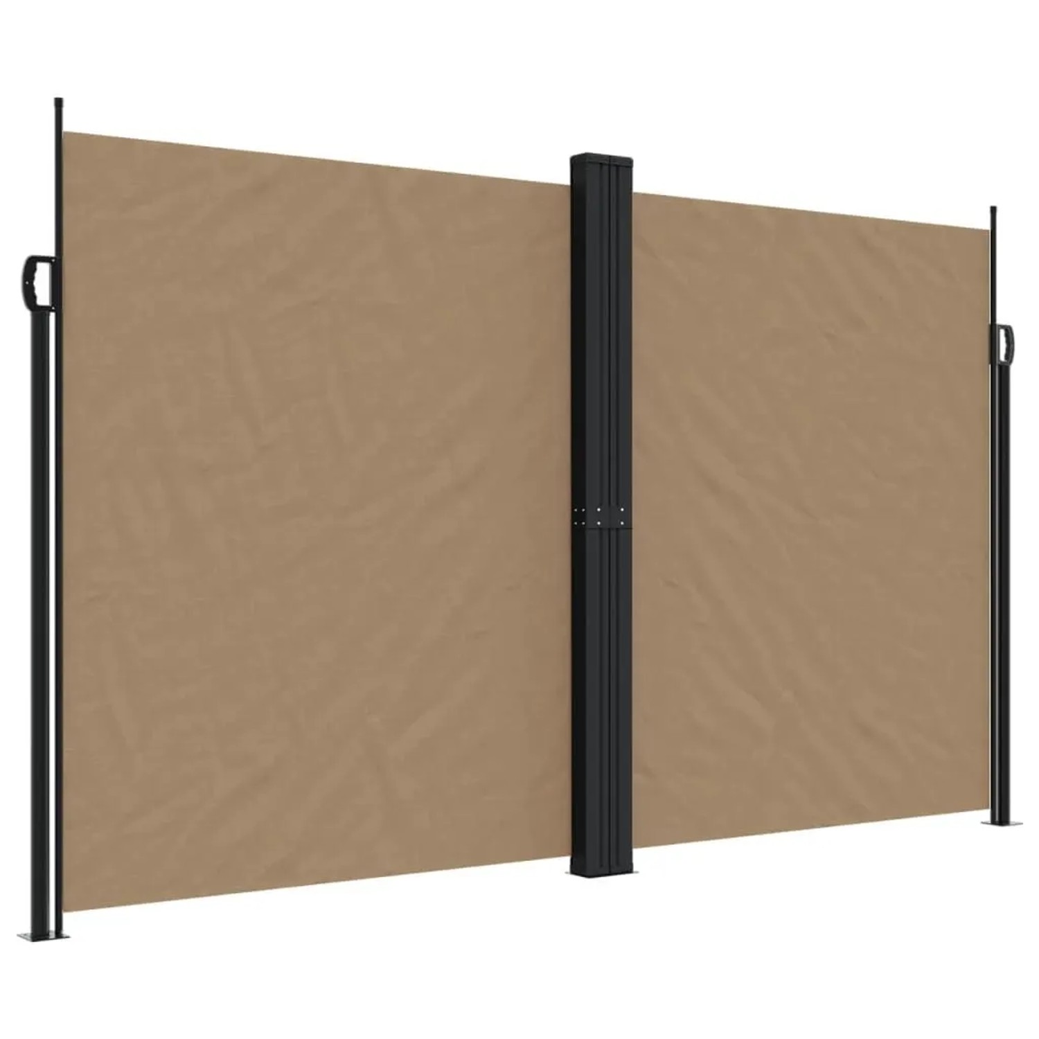 vidaXL Seitenmarkise Ausziehbar Taupe 200x1200 cm 4004859