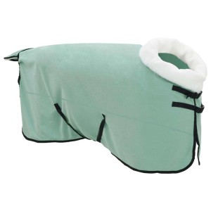 vidaXL Pferdedecke Dunkelgrün 145 cm Polarfleece 42013384