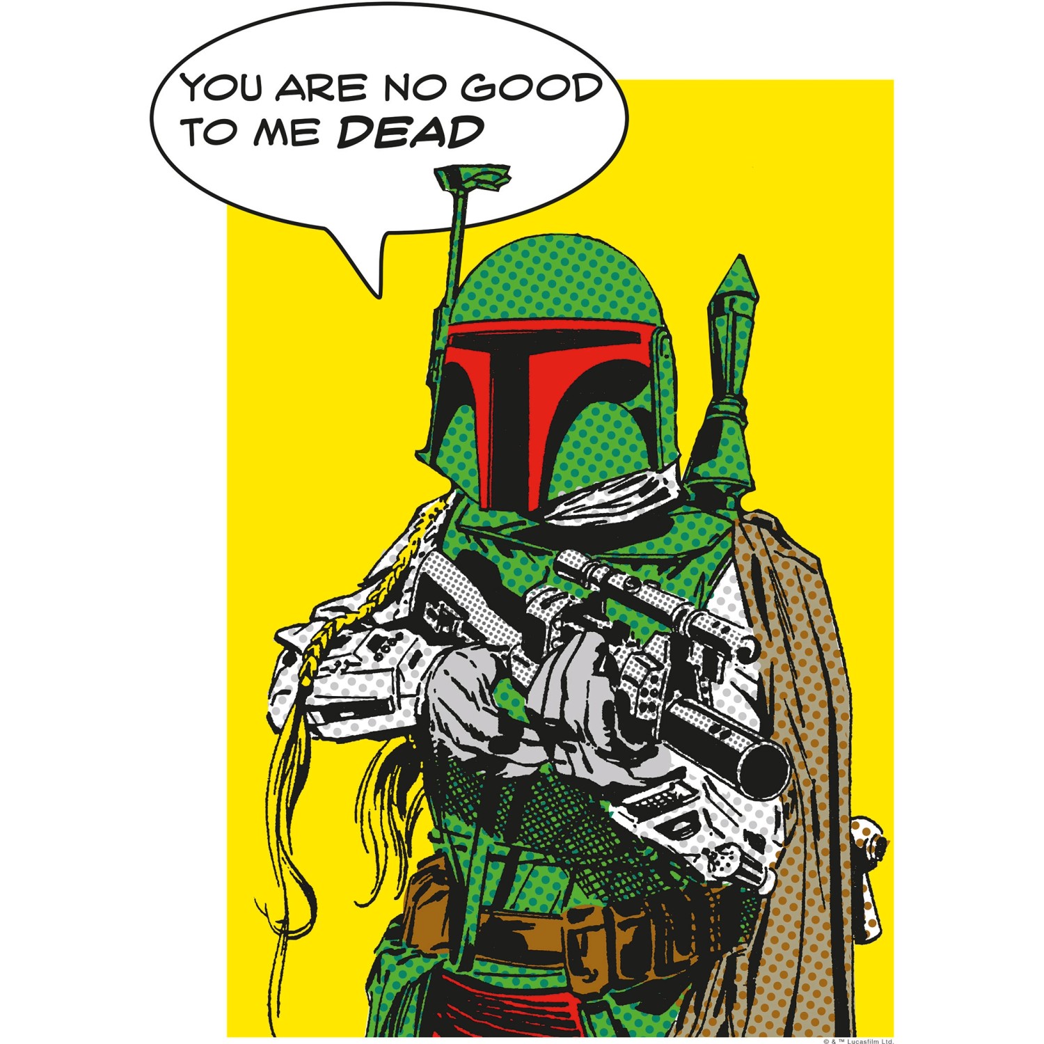 Komar Wandbild Star Wars Boba Fett 30 x 40 cm günstig online kaufen