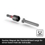 Einhell Steckschlüssel mit Bitaufnahme und Schraube aus dem 35-teiligen Bitset.