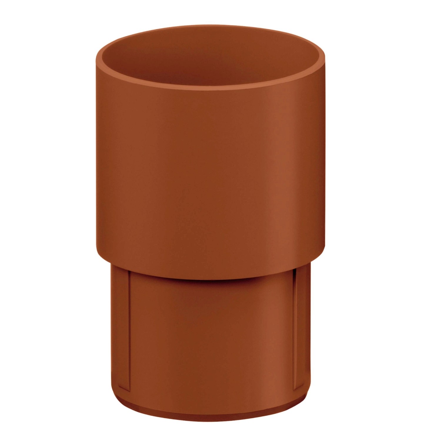 Thumbnail - Inefa Fallrohrverbinder PVC DN 75 Braun Verbindungselement Fallrohr