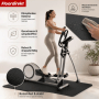 Floordirekt Bodenschutzmatte Sparta unter Fitnessgerät, 200x90 cm, schützt den Boden.