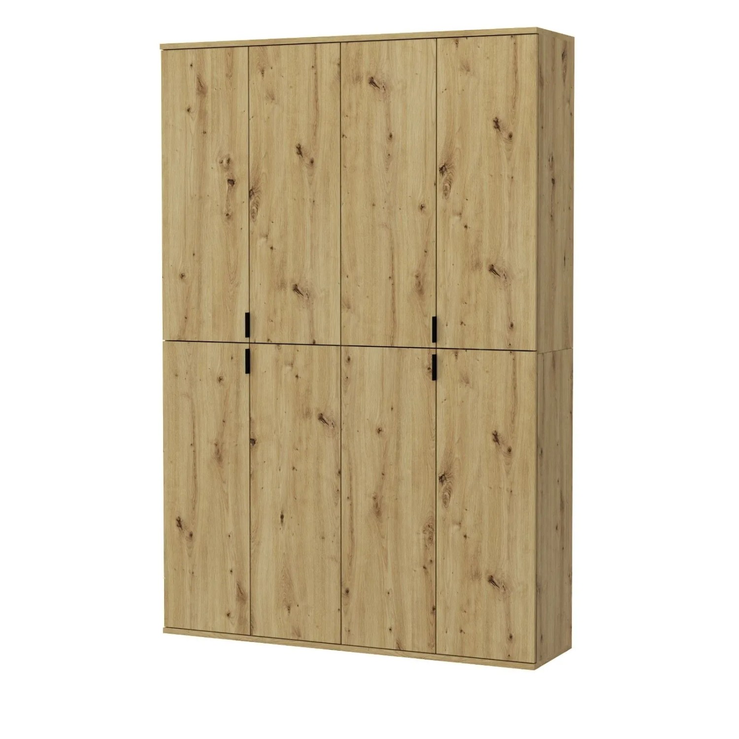 Inn.Furn Garderobenschrank Eiche 122 cm Flexible Inneneinteilung Line-Up günstig online kaufen