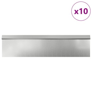 vidaXL Schneckenzaun, 16 Stk., silberner Stahlzaun für den Garten.