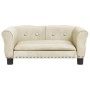 vidaXL Hundebett Creme 70x45x30 cm Samt 171830_3