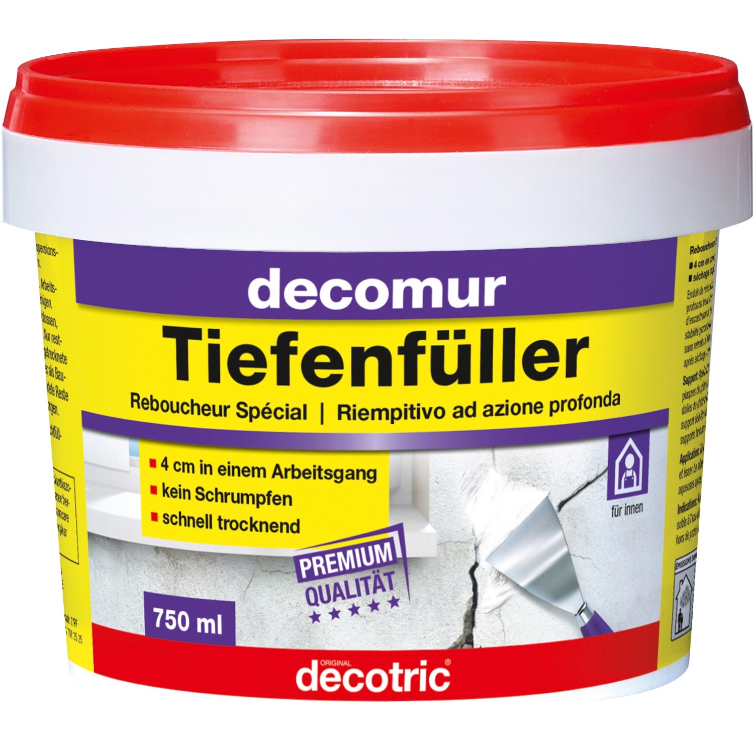 Decomur Tiefenfüller 750 ml Weiß