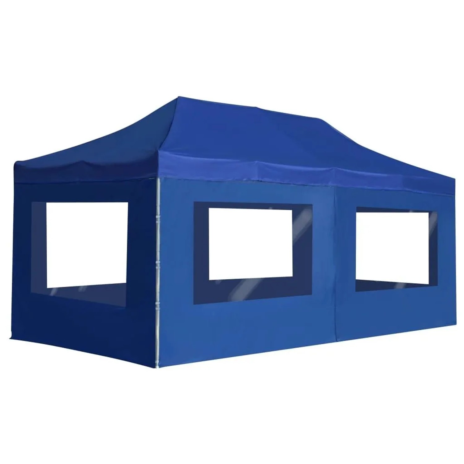 vidaXL Profi-Partyzelt Faltbar mit Wänden Aluminium 6x3m Blau 45507