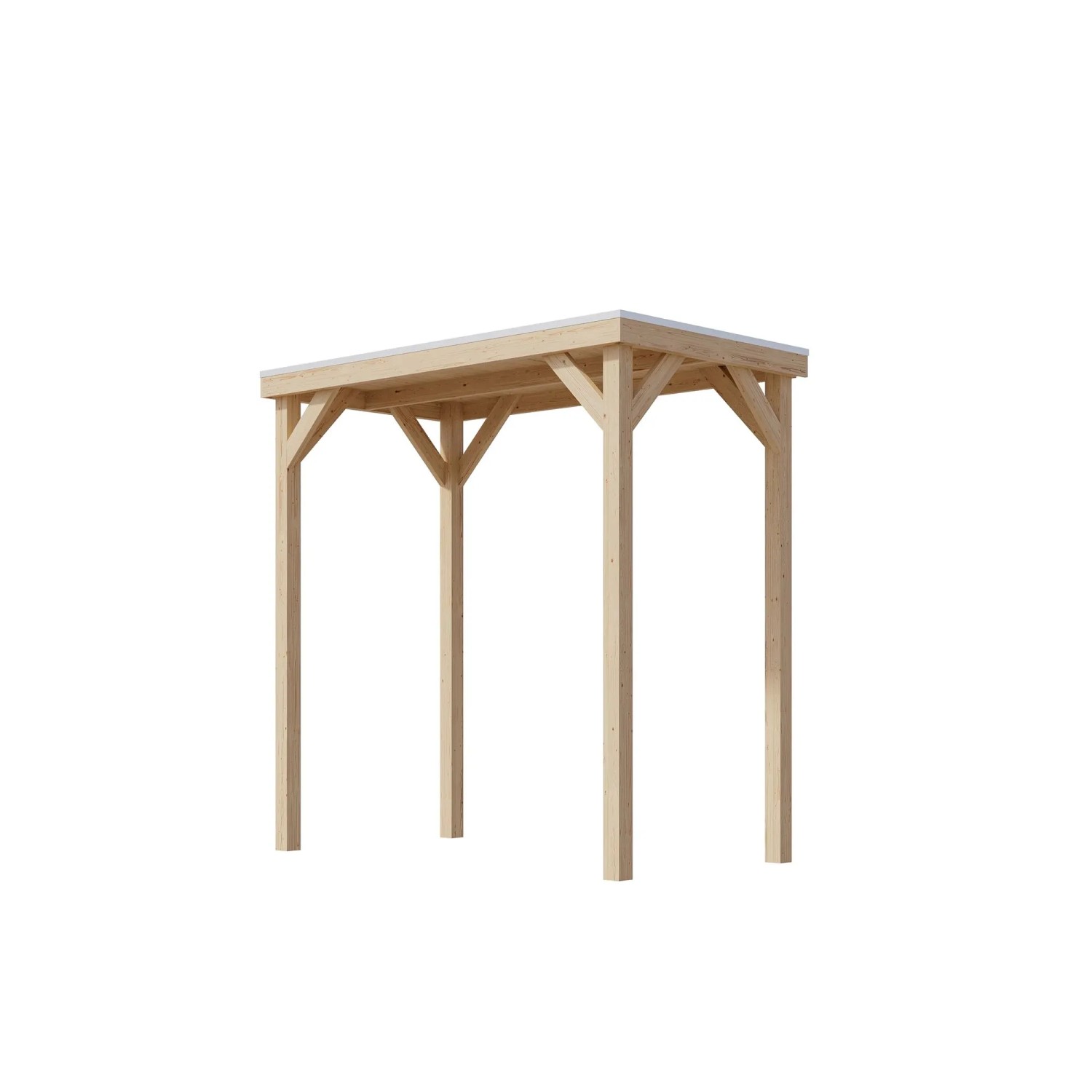 Karibu Pavillon Kvadrat 243 cm x 231 cm x 124,5 cm Natur