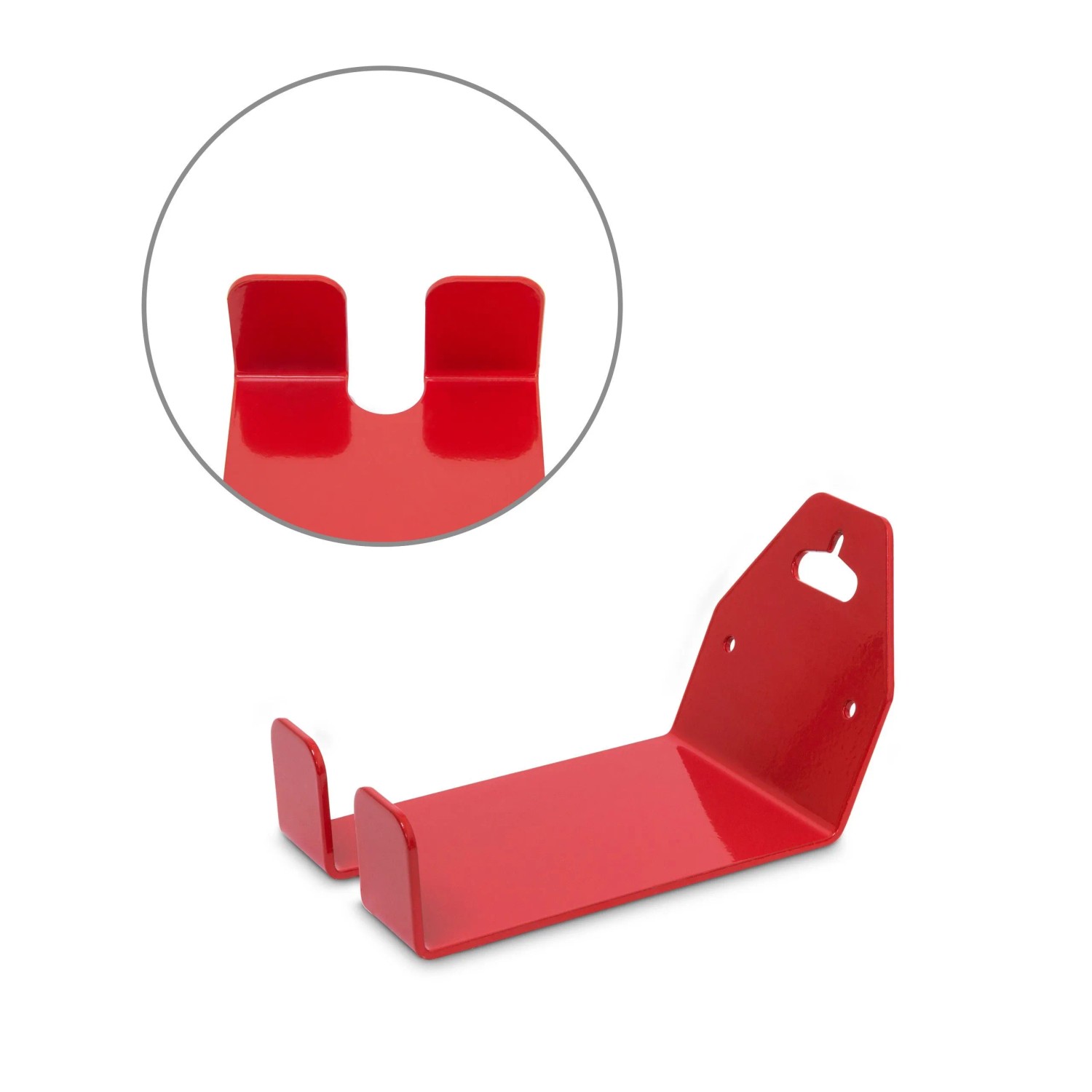 Relaxdays Fahrrad Wandhalterung für Pedale Metall Rot Platzsparend 10 cm x 14,5 cm x 4,5 cm 0,6 kg