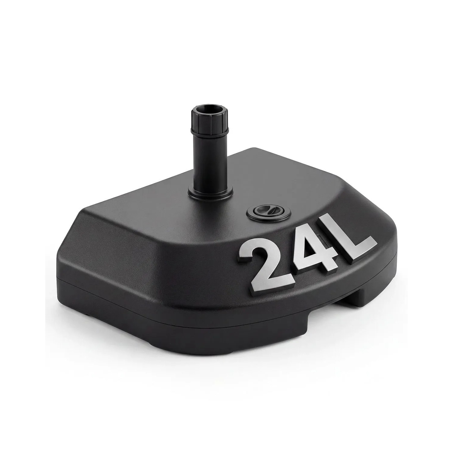 Sekey Betonschirmständer 25 kg Granitoptik mit Edelstahlrohr für 38 mm Stabil Balkon Terrasse