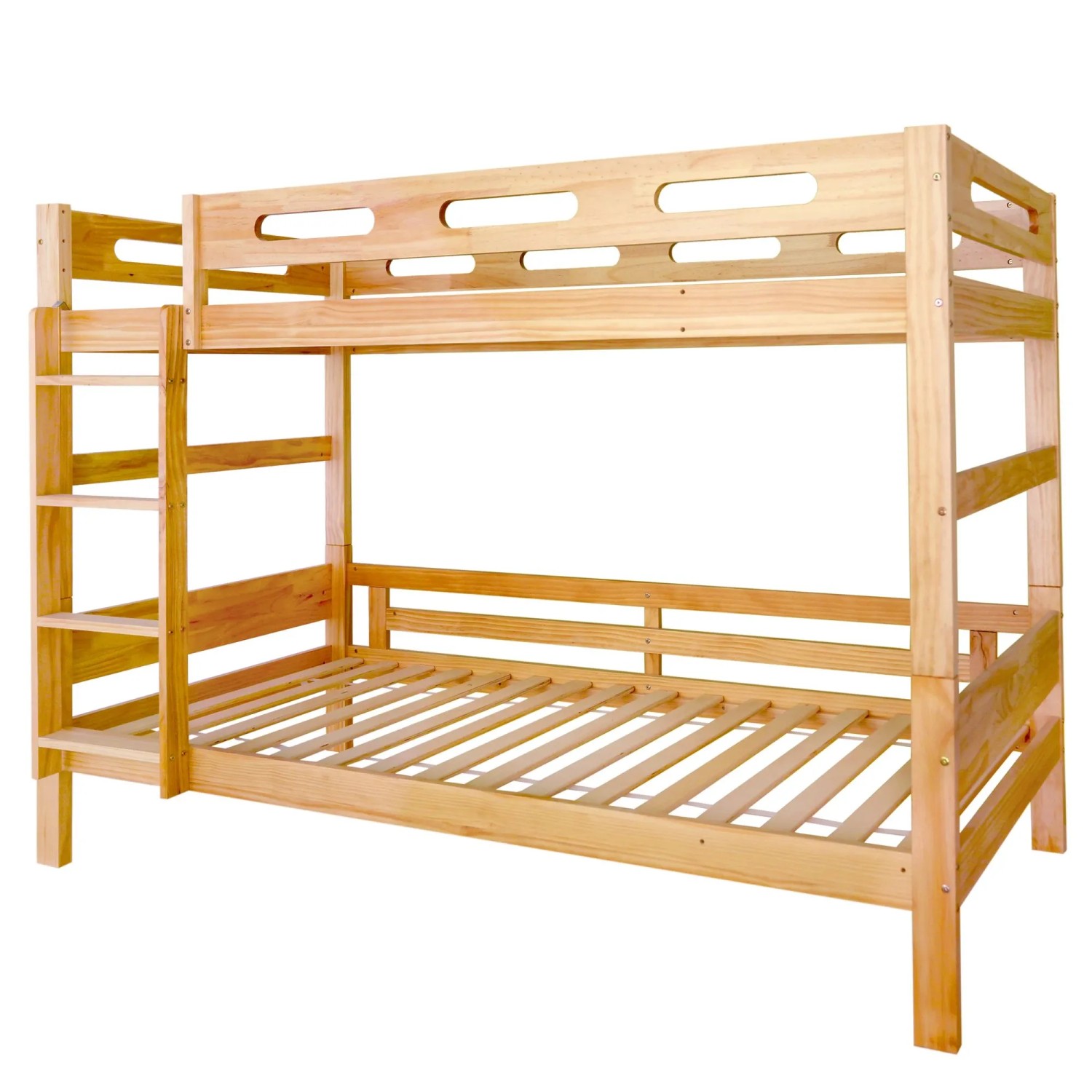 okwish Etagenbett 90x200cm mit 2 Einzelbetten Kiefer Natur ohne Matratze