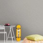 AS-Creation Vliestapete grau-silber mit grafischem Muster im modernen Jugendzimmer.