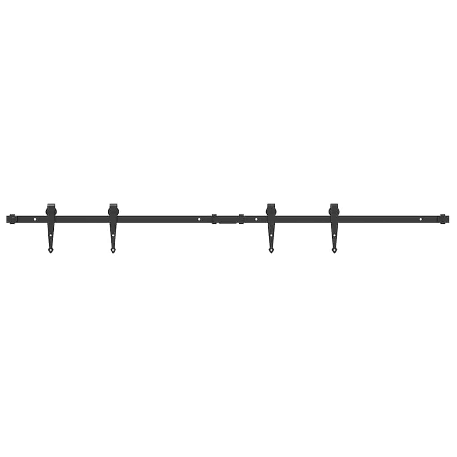 vidaXL Schiebetürbeschlag Set für Schranktüren 152 cm Karbonstahl 4009683 günstig online kaufen