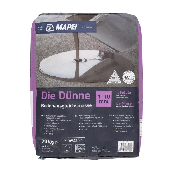Bodenausgleichsmasse Aussen Frostsicher