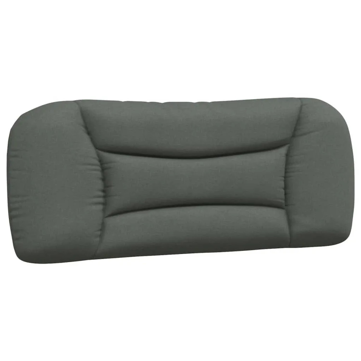 vidaXL Kopfteil-Kissen Hvar Dunkelgrau 100 cm Stoff 374550