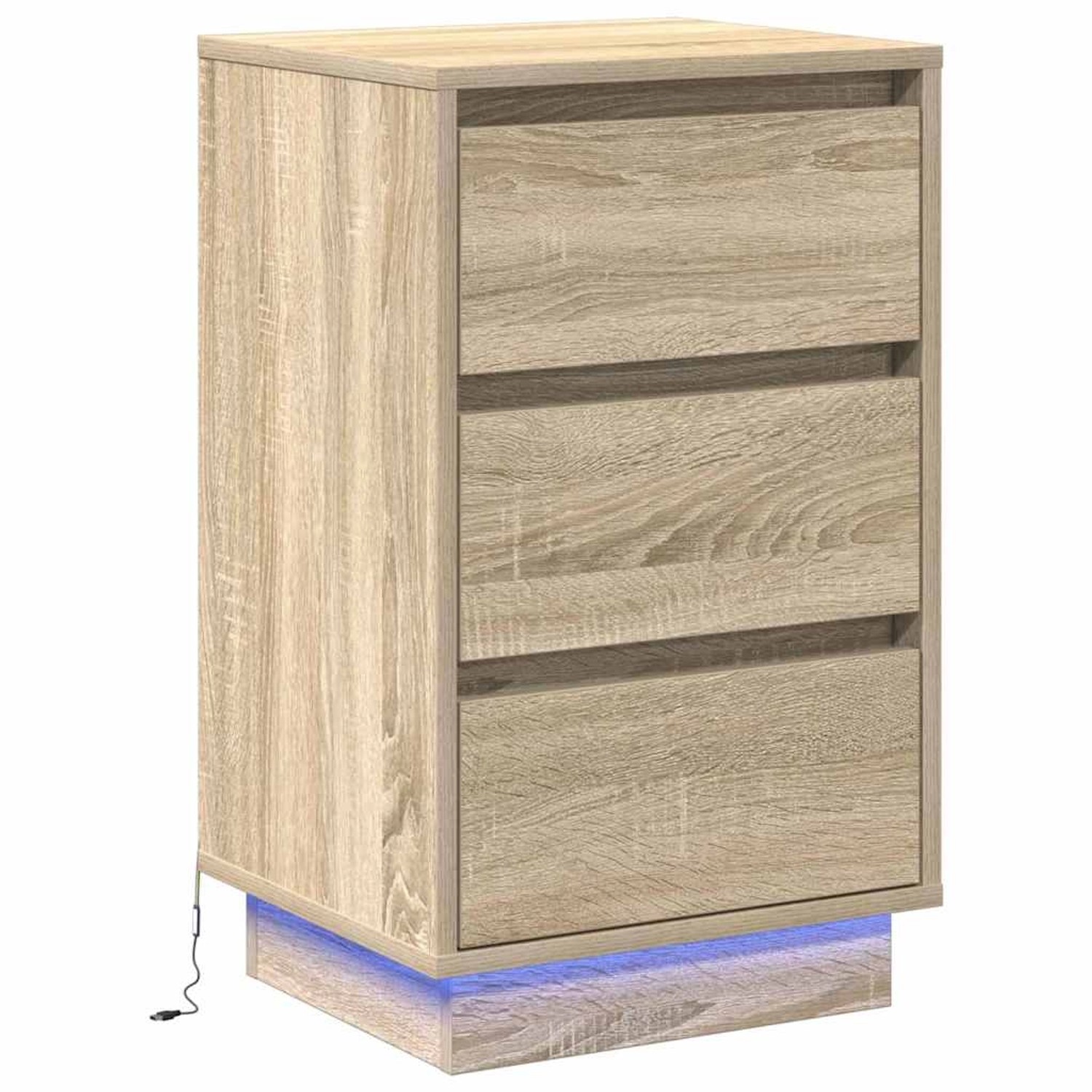 vidaXL Nachttisch mit Sonoma Eiche 39 x 34,5 x 65 cm Holzwerkstoff 869628 günstig online kaufen