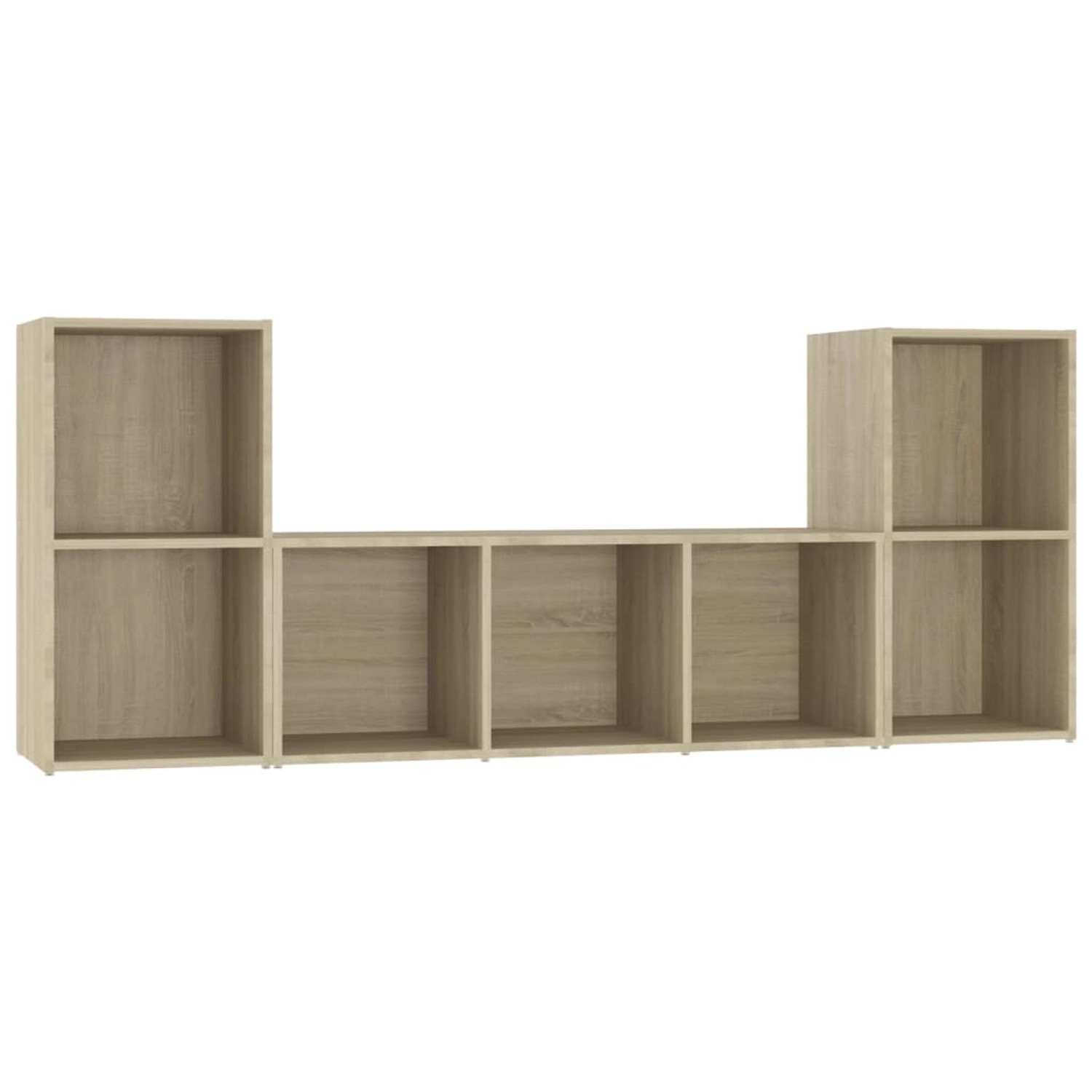 vidaXL 3-Tlg TV-Schrank-Set Sonoma-Eiche Holzwerkstoff 3080018 günstig online kaufen