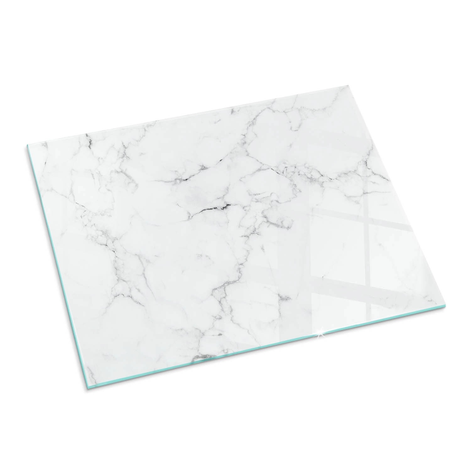 Tulup Glasplatte für Kamin Geädertes Marmormuster Glas unter Kamin Rechteck günstig online kaufen