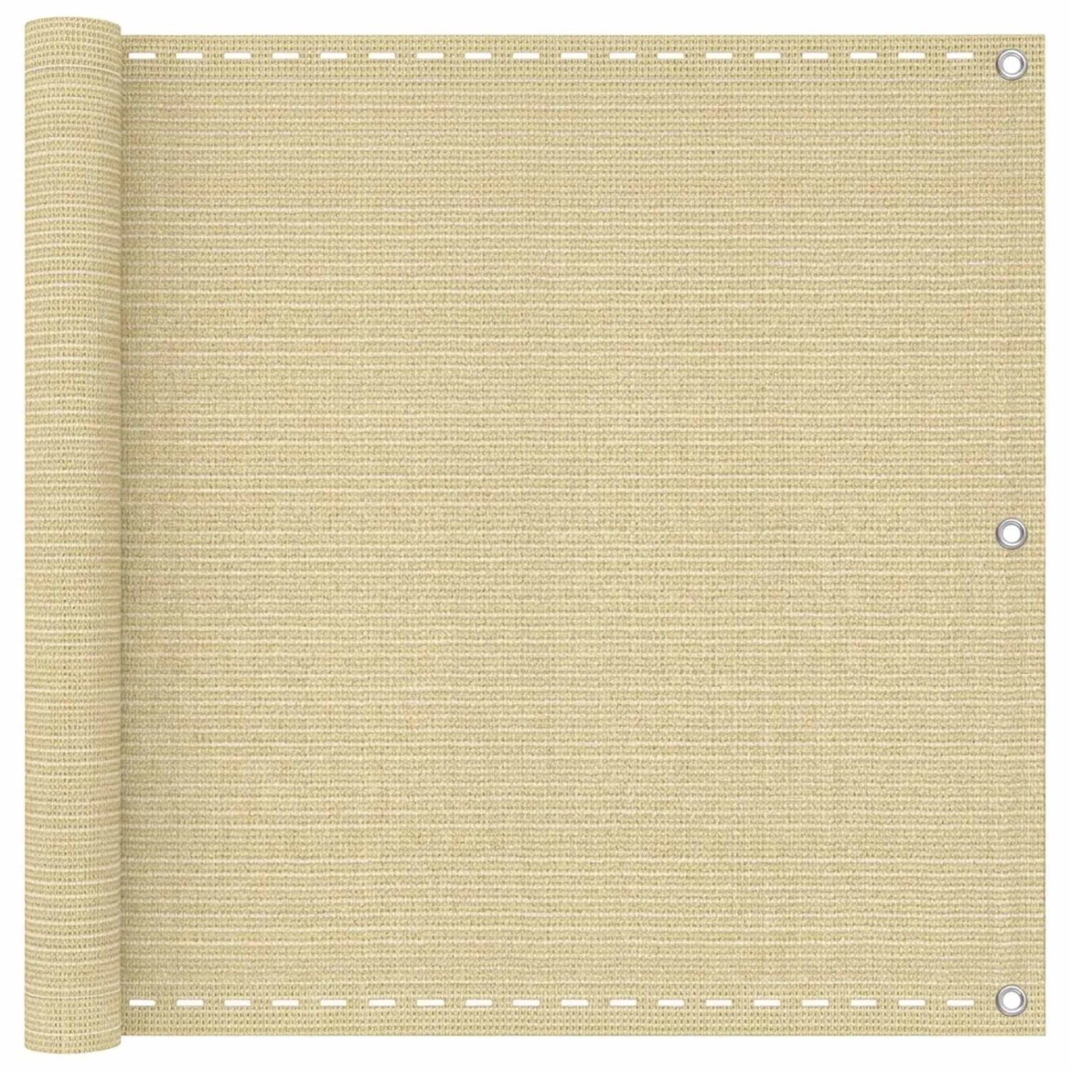 vidaXL Balkonsichtschutz Beige 120 x 800 cm HDPE und Aluminium 4003104
