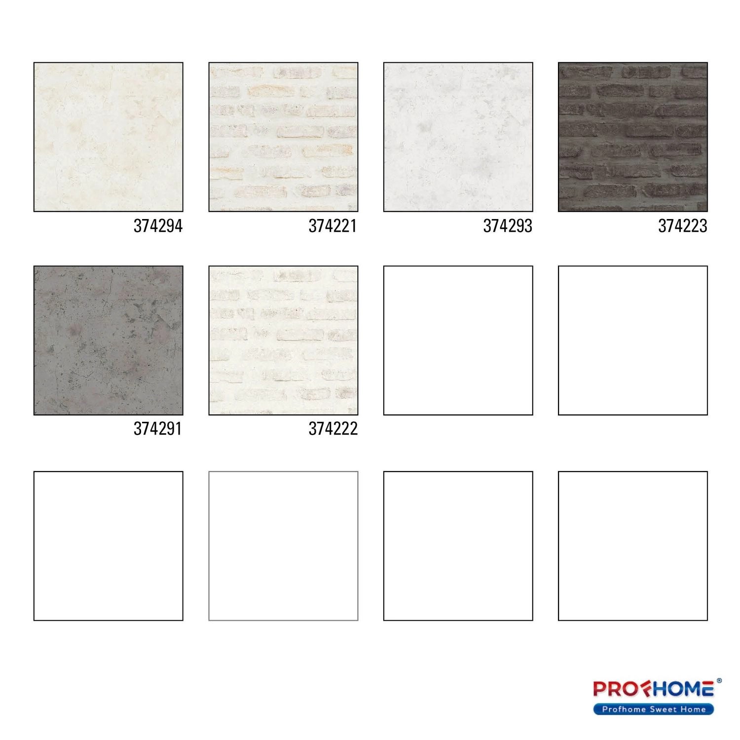 Muster der PROFHOME Uni Tapete 374294-GU in Creme Weiß, matte Oberfläche.